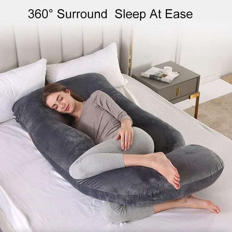 CushVibe™ D-Shaped Pregnancy Pillow